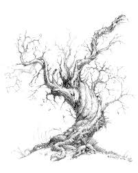 10 Beautiful Tree Drawings For Inspiration Hative Tree Drawing Landscape Drawings Realistic Drawings