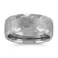 Textured Cobalt And Meteorite Mens Ring Rings For Men Mens Wedding Bands Unique Mens Wedding Bands