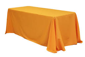 90 X132 Rectangular Oblong Polyester Tablecloth Orange Table Cloth Rectangular Elegant Halloween