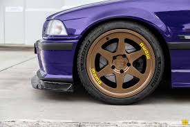 Increases inner wheel well clearance to allow you to install wider rims/tires. Techno Violet Purple Bmw E36 M3 With Momo Heritage 6 Wheels In Bronze Momo