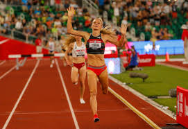 It won't be a fluke. Emma Coburn Wins 3 000 Women S Steeplechase At Third Consecutive Olympic Trials