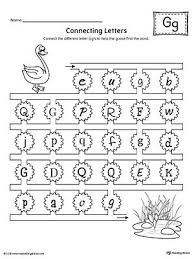Finding And Connecting Letters Letter G Worksheet Letter G Worksheets Kindergarten Worksheets Printable Letter E Worksheets
