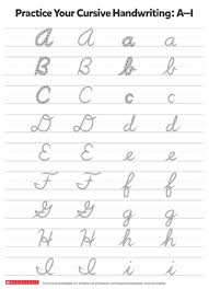 One of 26 cursive alphabet worksheets. Writing Practice Cursive Letters Worksheets Printables Scholastic Parents
