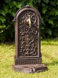 Standbrunnen 64cm 11kg Waschbecken Brunnen Eisen Braun Wandbrunnen Antik Stil Wandbrunnen Brunnen Wasserhahn