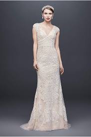 Sequin Lace Sheath Wedding Dress With Crystal Belt Form Fitting Wedding Dress Petite Wedding Dress Wedding Dresses