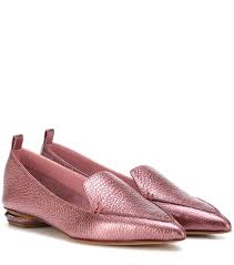 beya metallic leather loafers nicholas kirkwood mytheresa