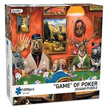 Jigsaw puzzles 1000 pieces wooden assembling picture landscape puzzles toys for adults children kids games educational toys. Puzzles For Adults 1000 Piece Jigsaw Puzzle For Adults Bunmo Game Of Poker Every Piece Is Unique Pieces Fit Together Perfectly Walmart Com Walmart Com