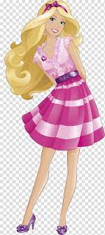 Mujer En Vestido Rosa Ilustracion Muneca Barbie Moda Colorido Fondo Transparente Png Clipart Dress Illustration Barbie Cartoon Barbie Images