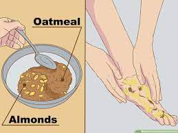 To eliminate general foot dryness, soak your feet in a solution of equal parts vinegar and water (any thin vinegar will work, but we recommend apple cider vinegar) for 15 minutes and then rinse with warm water. 3 Ways To Remove Dead Skin From Feet Wikihow