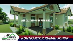 Menyapu satu lapisan bitumen cair serta memasang satu. 3d Design Rumah En Kamal V1 Kontraktor Bina Rumah Johor Youtube