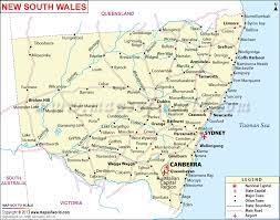 City list of new south wales. Map Of New South Wales New South Wales Map Maps Of World