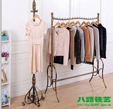Wrought Iron High End Clothing Shelves Floor Display Shelf Hang Clothes Rack Display Stand Men S Shelves Online Muebles Para Colgar Ropa Percheros Colgar Ropa