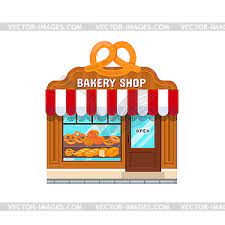 Get inspired by our community of talented artists. Bakery Store In Flat Style Vector Clipart