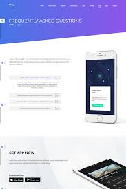 Faq Page Landing Page App Landing Page Web Layout Design