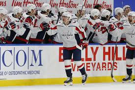 This jersey features the washington capitals colors and screen printed graphics. Vanecek Makes 30 Saves In Nhl Debut Capitals Sweep Sabres Wtop