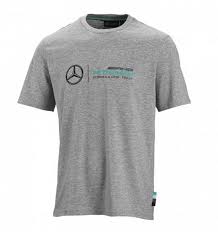 Mercedes Amg F1 Grey Logo Tee Shirt Ebay Mens Tshirts Logo Tees Mens T