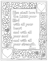 God will never leave you coloring page. Love The Lord Your God Coloring Page Bmo Show