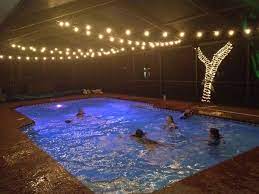 Add a few spotlights and hurricane candles and voila. 5 Reasons String Lights Over Your Swimming Pool Are A Bad Idea Mike The Poolman