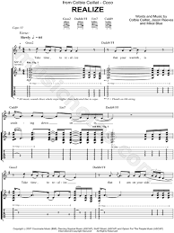 Colbie Caillat Realize Guitar Tab In G Major Download Print Sku Mn0064439