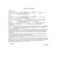 Contract De Donatie Autovehicul