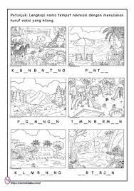 Temanya adalah binatang, dengan gambar khusus yaitu burung. Tempat Tempat Rekreasi Anak Tk
