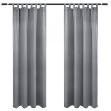Bestelle deinen vorhang versandkostenfrei online bei home24. Vorhang Blickdicht 2er Set Mit 8 Schlaufen Und Raffhalter Leichter Weicher Verdunklungsvorhange Gardinen Schlaufenschal Schlafzimmer Wohnzimmer Tur Woltu Eu