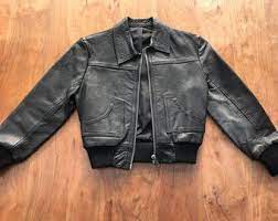 Super Cool Leather Biker Jacket Kids Vintage 6 8 Years Vintage Children Leather Biker Jacket Etsy Vintage
