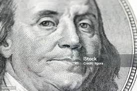 Closeup Of One Hundred American Dollars Stock Photo