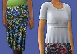 30 swatches coastal carrie's ottomanly ottoman, dining chair conversion 30 swatches (rifle paper co. Mod The Sims 4 Floral Skirts 4 Plain Shirts Granny Separates
