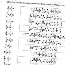 Math Worksheets Full Fraction Multiplication Solving Word Problems Math Worksheets Fractions