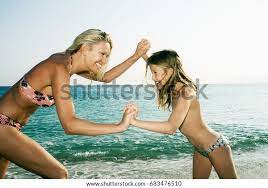 Woman Young Girl Being Playful Stock Photo 683476510 | Shutterstock