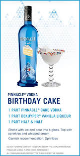 Birthday Cake Shot Recipe Vanilla Vodka An Awesome Recipe For A Pinnacle R Vodka Birthday Cocktail Cake Vodka Drinks Vodka Recipes Drinks Pinnacle Vodka Drinks