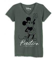 Innovative damen airism mode von uniqlo. Mickey Mouse Positive Vibes T Shirt Damen The Studio Deluxe