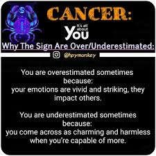 An appropriate qualified medical professional would be best. Why The Sign Are Over Underestimated Zodiac Signs Cancer Cancer Sign Cancer Quotes