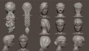 Character Artist Hair Sculpt For Dlc 10 Stylized Zbrush Sculpting