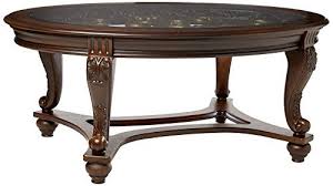 Home Decorators Collection Ashley Furniture Signature Design Norcastle Glass Top Coffee Table Coffee Table Wood Traditional Coffee Table Oval Coffee Tables