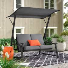 Because anyone can rest anywhere and reading a novel or conversing with your friends. Outdoor Swing Cushions With Backs You Ll Love In 2021 Visualhunt