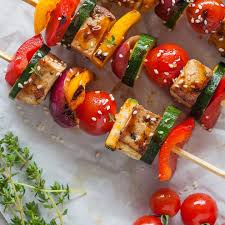 Chicken satay skewers is a entree recipe from vitale. Vegan Grilled Tofu Skewers Low Carb Vibrant Plate