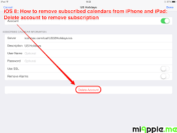 Ios How To Remove Subscribed Calendars From Iphone And Ipad Miapple Me