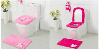 Limited time sale easy return. Hello Kitty Bathroom Set Toilet Seat Cover Bath Mat Paper Holder Closestool Lid Cover 4pcs Set Toilet Seat Cushion Tissue Box Lid Cover Toilet Seat Cushionset Toilet Aliexpress