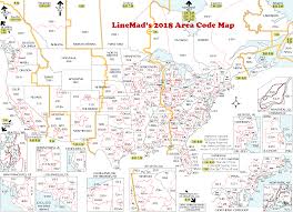 Lincmads 2019 Area Code Map With Time Zones