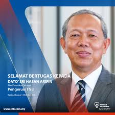 Selamat menjalankan tugas kepada Dato' Sri Hasan Arifin atas pelantikan  sebagai Pengerusi TNB yang baharu. #BetterBrighter