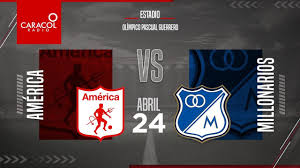 El partido entre américa de cali vs. En Vivo America Vs Millonarios Liga Colombiana Por El Fenomeno Del Futbol Youtube