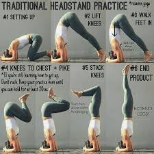 Traditional Headstand And Practice Easy Yoga Workouts Yoga Postures Headstand Yoga