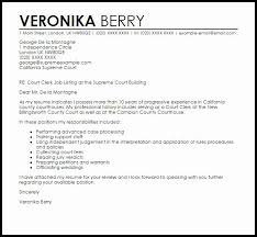 Letter To Court Template Fresh Court Clerk Cover Letter Sample In 2020 Cover Letter Sample Letter Writing Template Cover Letter Example