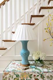 4.5 out of 5 stars. Chinoiserie Skirted Foyer Table With Blue Lamp Transitional Entrance Foyer