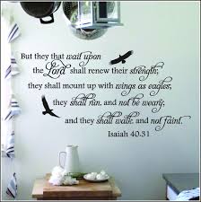 New international version but those who hope in the lord will renew they will soar on wings like eagles; Isaiah 40 31 Wings Like Eagles Bible Verse Wall Decal