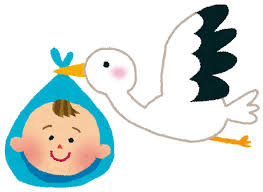 赤ちゃんのイラスト「コウノトリ」 | かわいいフリー素材集 いらすとや