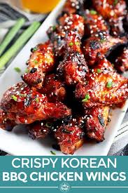 Crispy Korean Bbq Chicken Wings Recipe In 2020 Bbq Chicken Wings Recipe Bbq Chicken Wings Grilled Chicken Wings Recipe