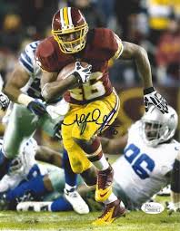 Alfred Morris Washington Redskins Autographed Retro Full Size Replica  Football Helmet